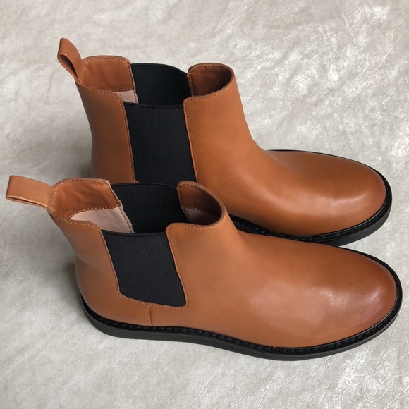 J. Crew Women’s Leather pull-on boots Rich Caramel New With Box Size 7 - Picture 6 of 9